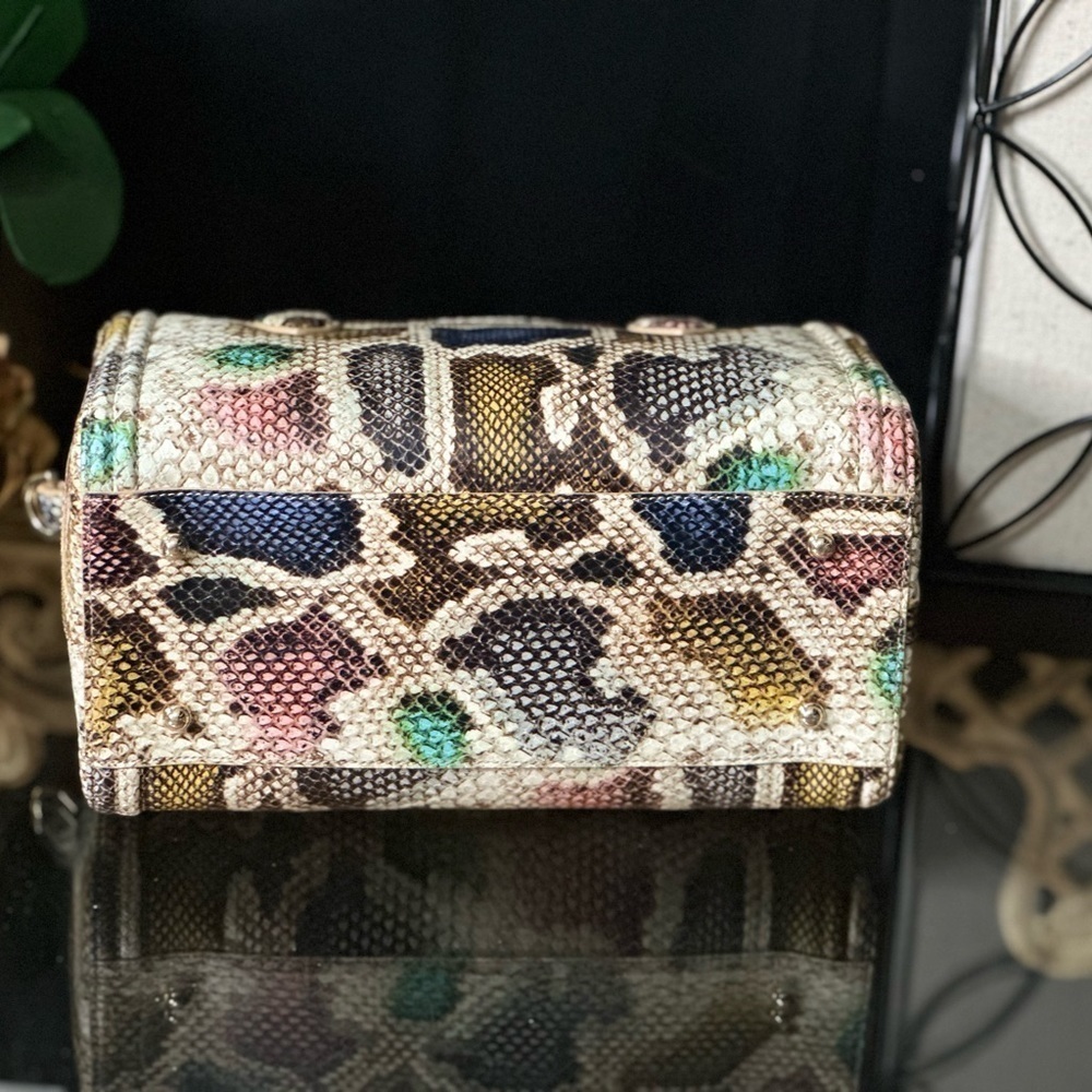 BRAHMIN Multi Caloosa Collection Stacey Top Zip Satchel Bag - Picture 7 of 9